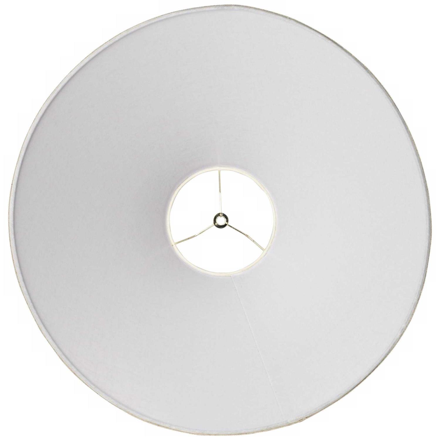 Springcrest Empire Lamp Shade Fine Burlap Large 6 Top x 21 Bottom x 13.5 High Spider Fitting with Replacement Harp and Finial