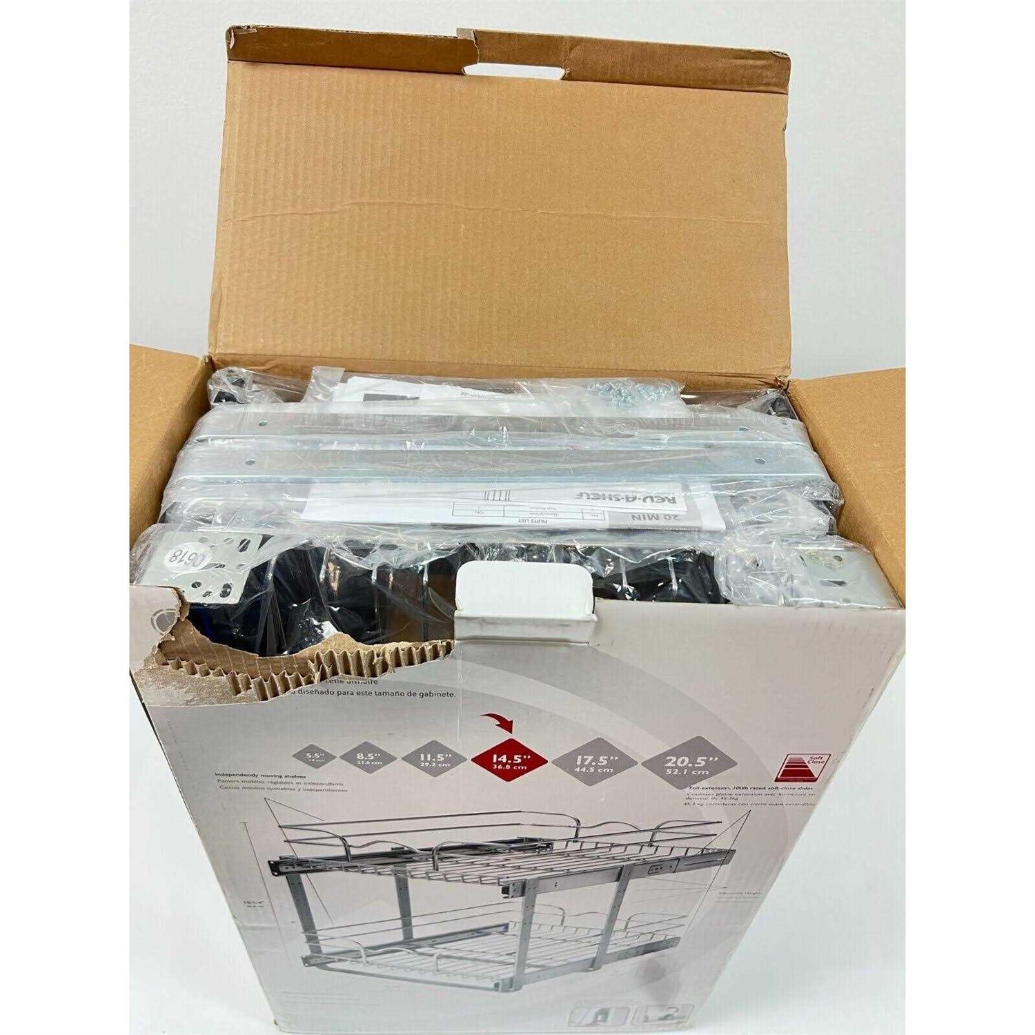 Rev-A-Shelf 2-Tier Pull Out Metal Soft Close Baskets & Organizers 59-15SC-2-5