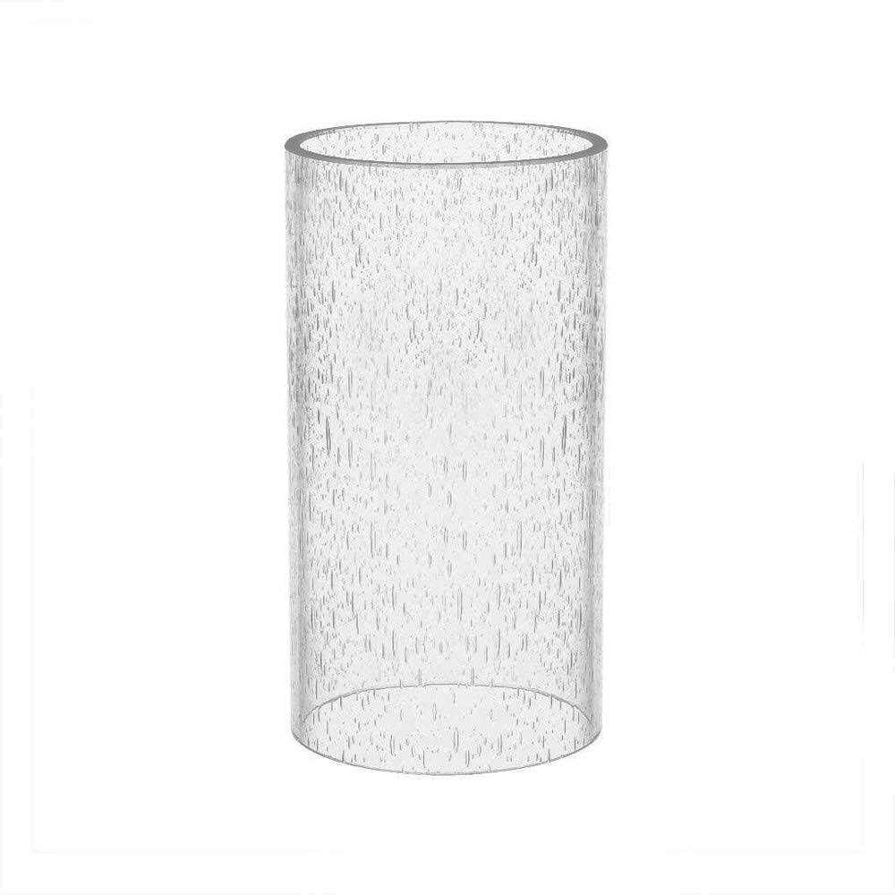 Sunwo Glass Shade Straight Cylinder Glass Lamp Shade Replacement with Multiple Effects