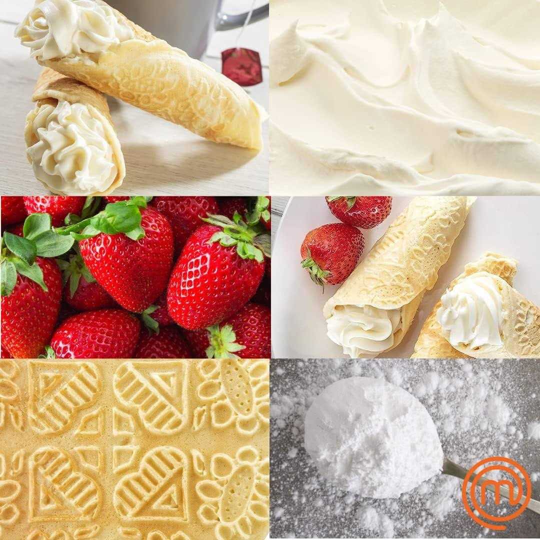 MasterChef Krumkake Baker Make 2 Krumkake Pizzelle Like Cookies