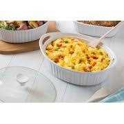 Corningware French White Oval Casserole with Glass