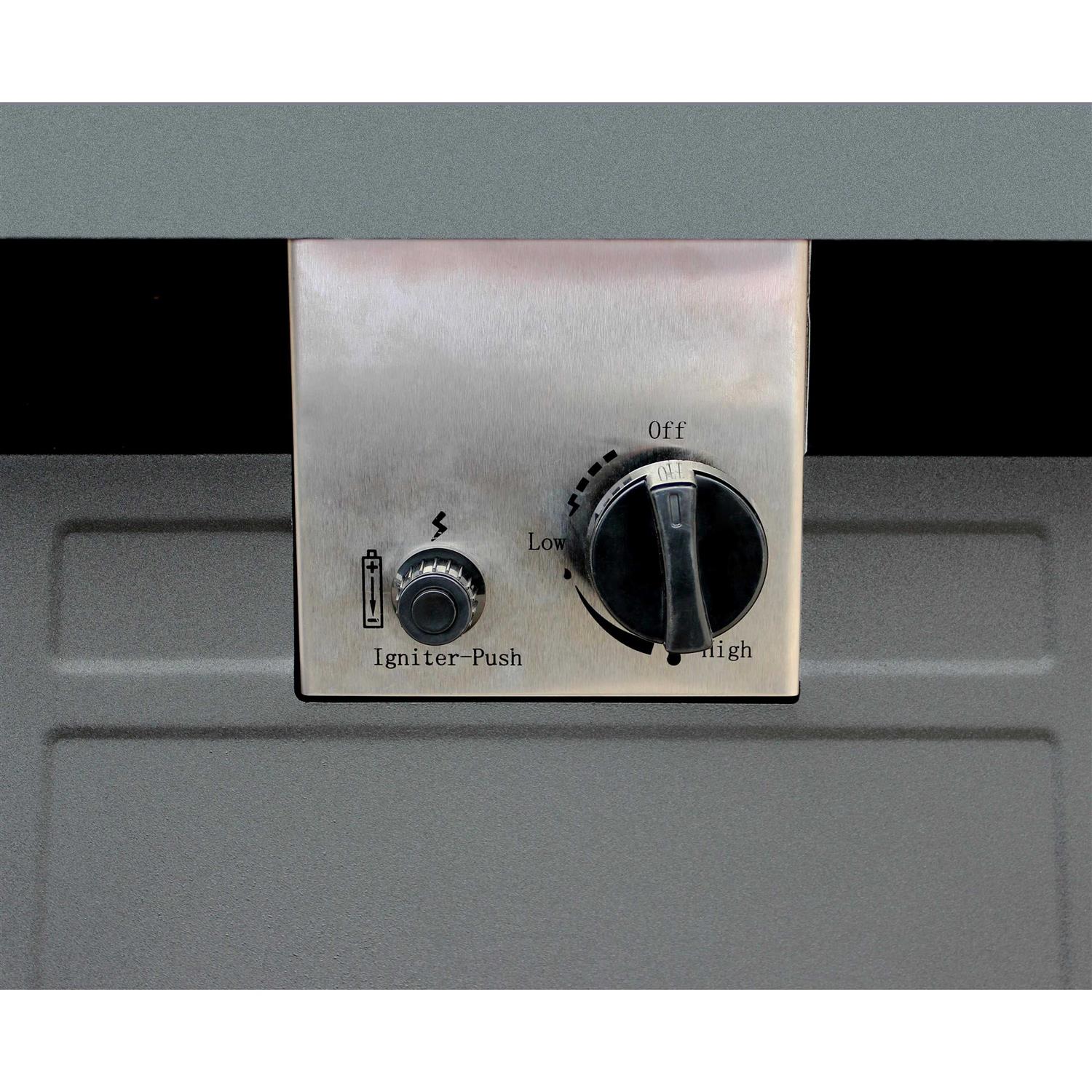 Mainstays 30 inch Square Tile Top Gas Fire Pit Table with 50,000 BTU