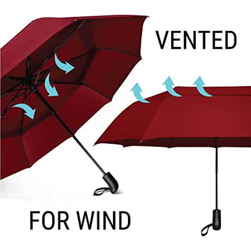 Prostorm Windproof Vented Travel Umbrella Automatic Open & Close Strong