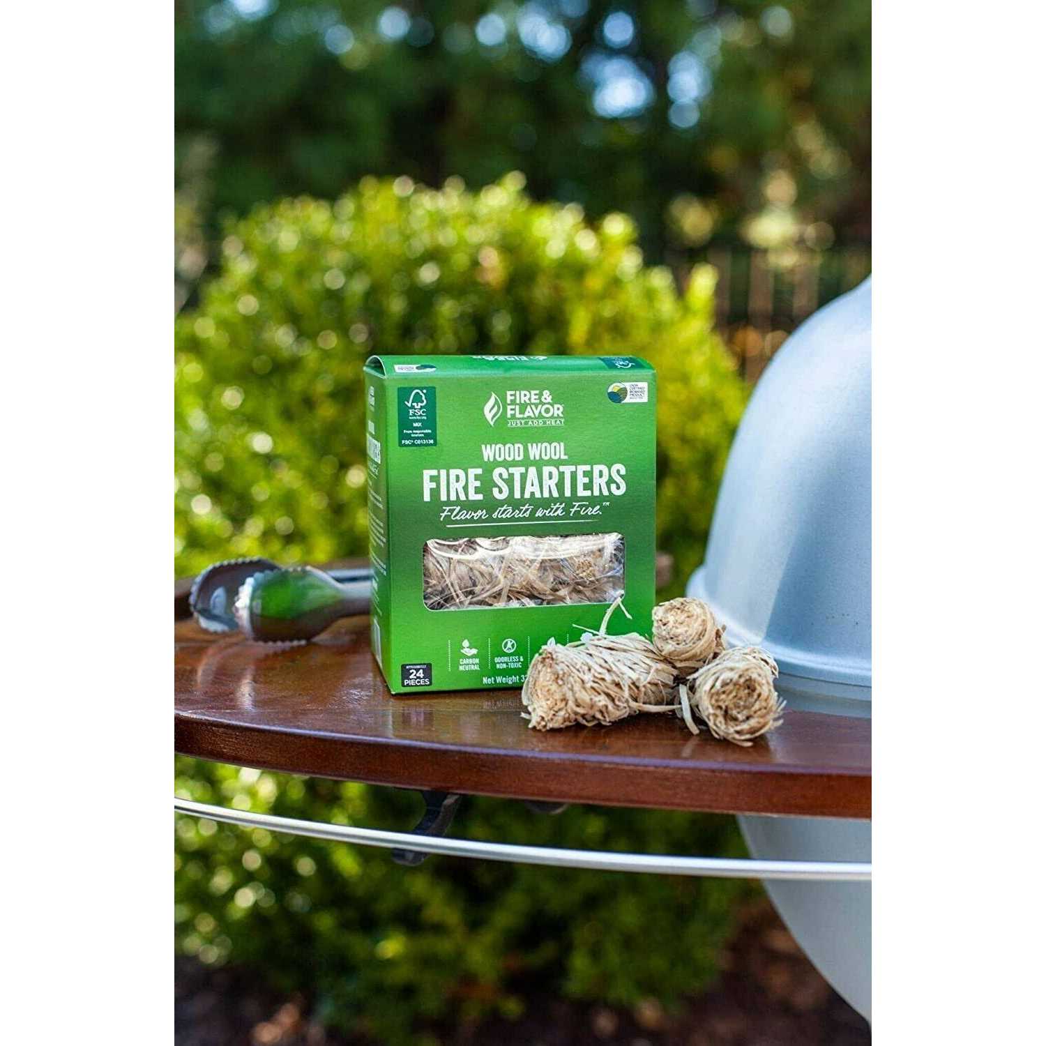 Fire & Flavor Wood Wool Fire Starters