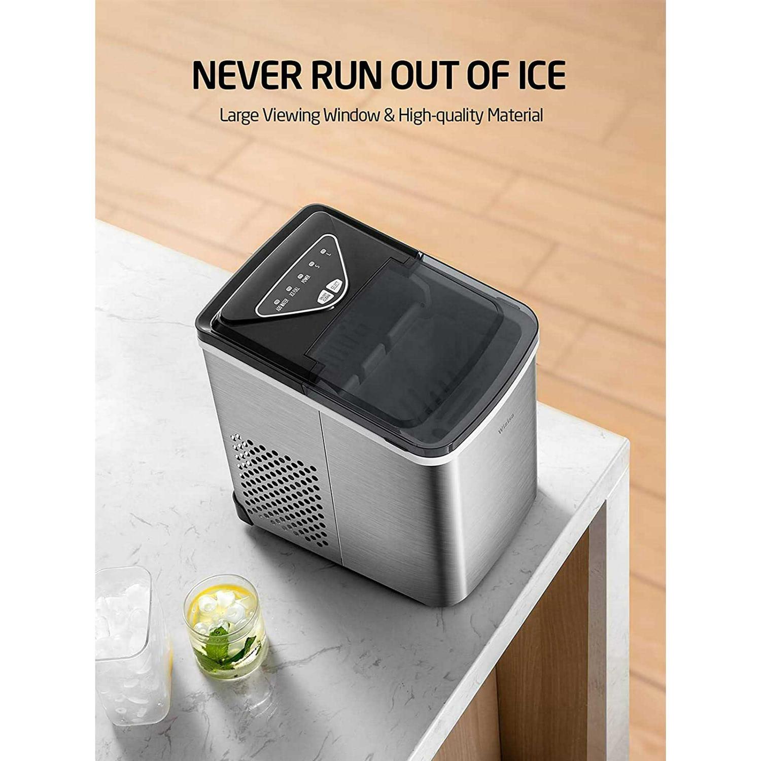 WY 26 lb Countertop Ice Maker with Self-Cleaning