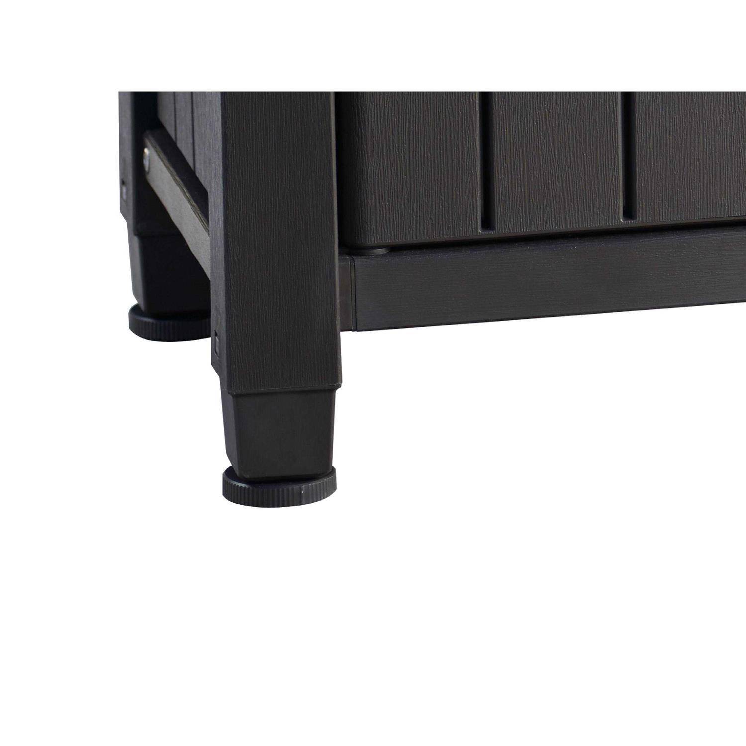 Keter Unity XL Resin Serving Station, All-Weather Plastic and Metal Grill, Storage and Prep Table