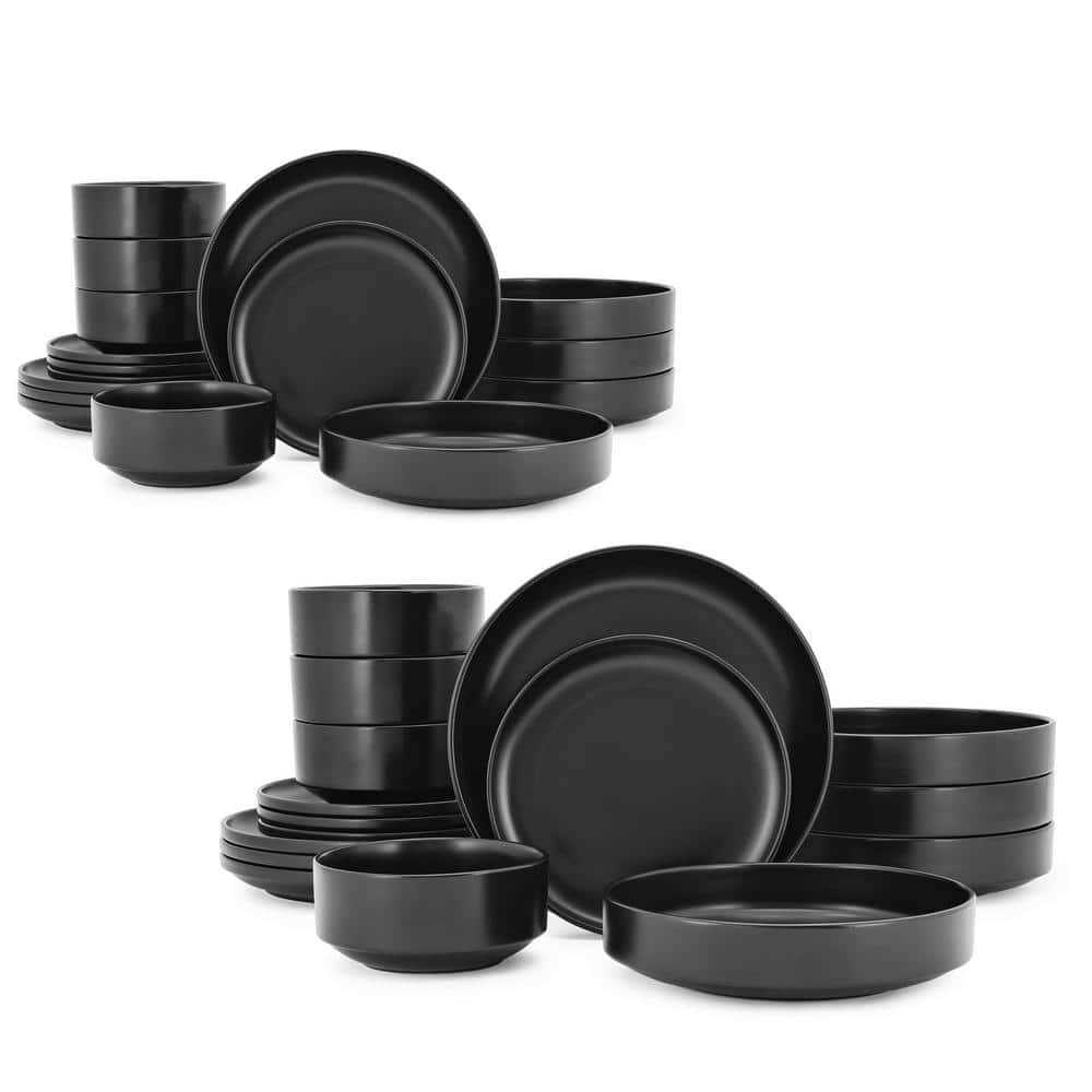 Home Decorators Collection Chastain 32-Piece Solid Stoneware Dinnerware Set
