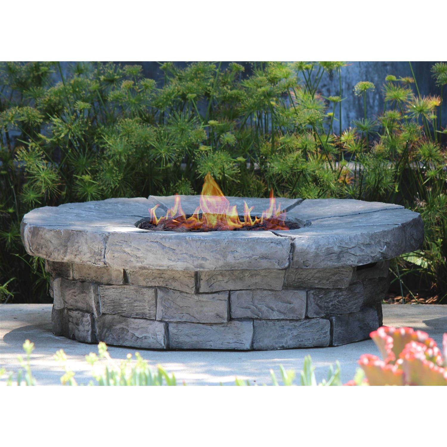 Living Source 36W Stone Propane/Natural Gas Fire Pit Table