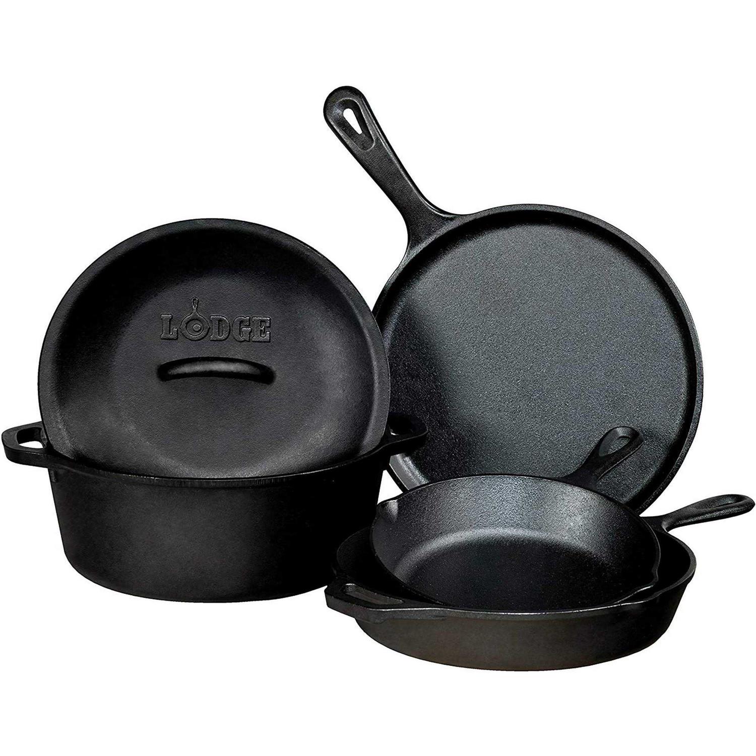 Lodge 5 Piece Cast Iron Set