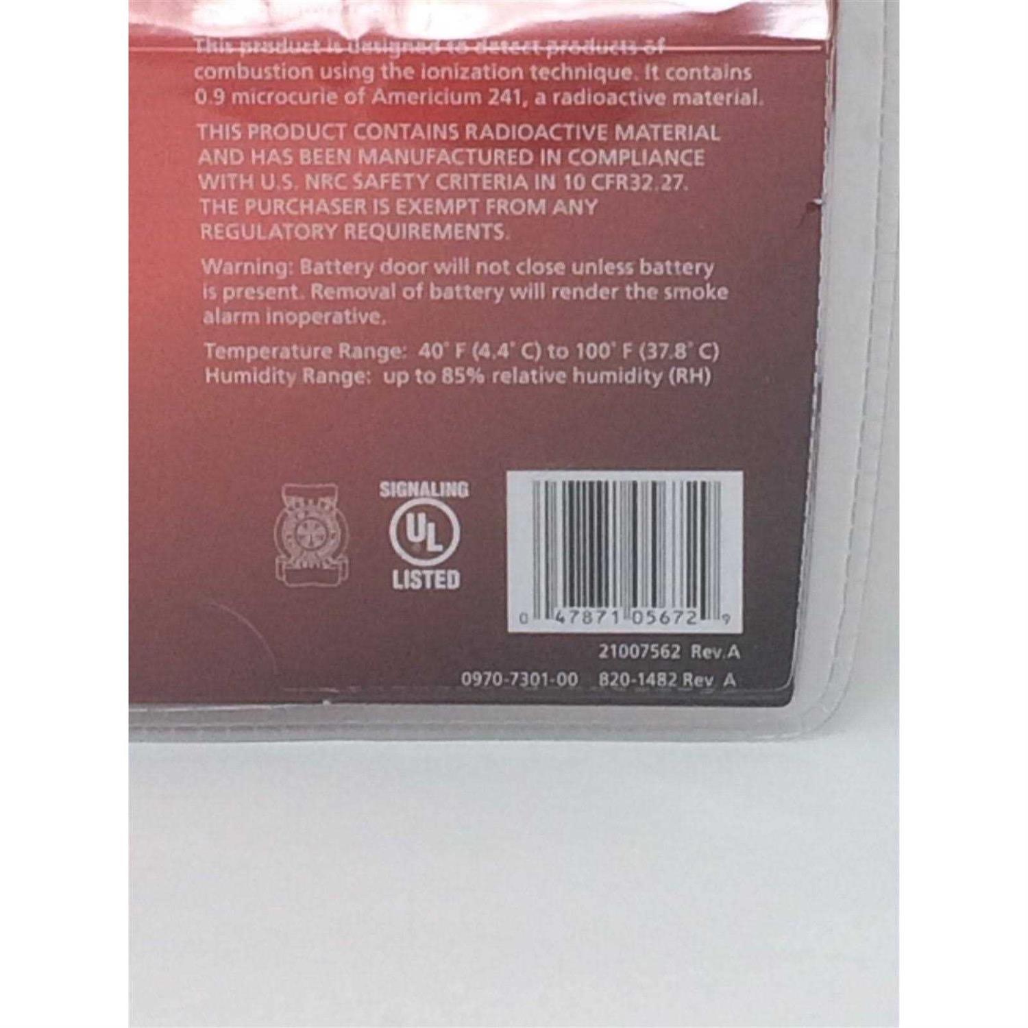 Kidde Fire Ionization Smoke Alarm