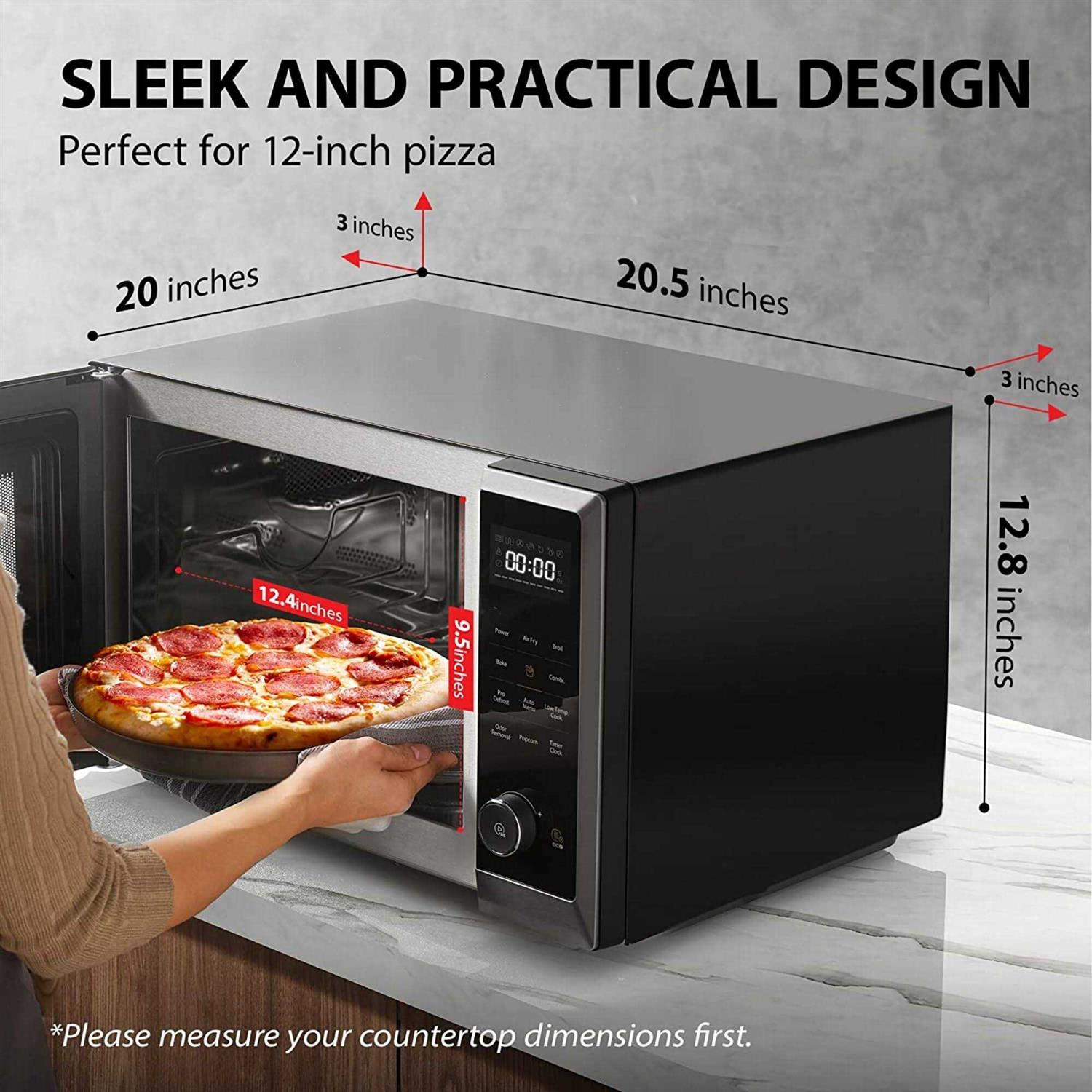 Toshiba Air Fryer Combo 8-in-1 Countertop Microwave Oven Convection