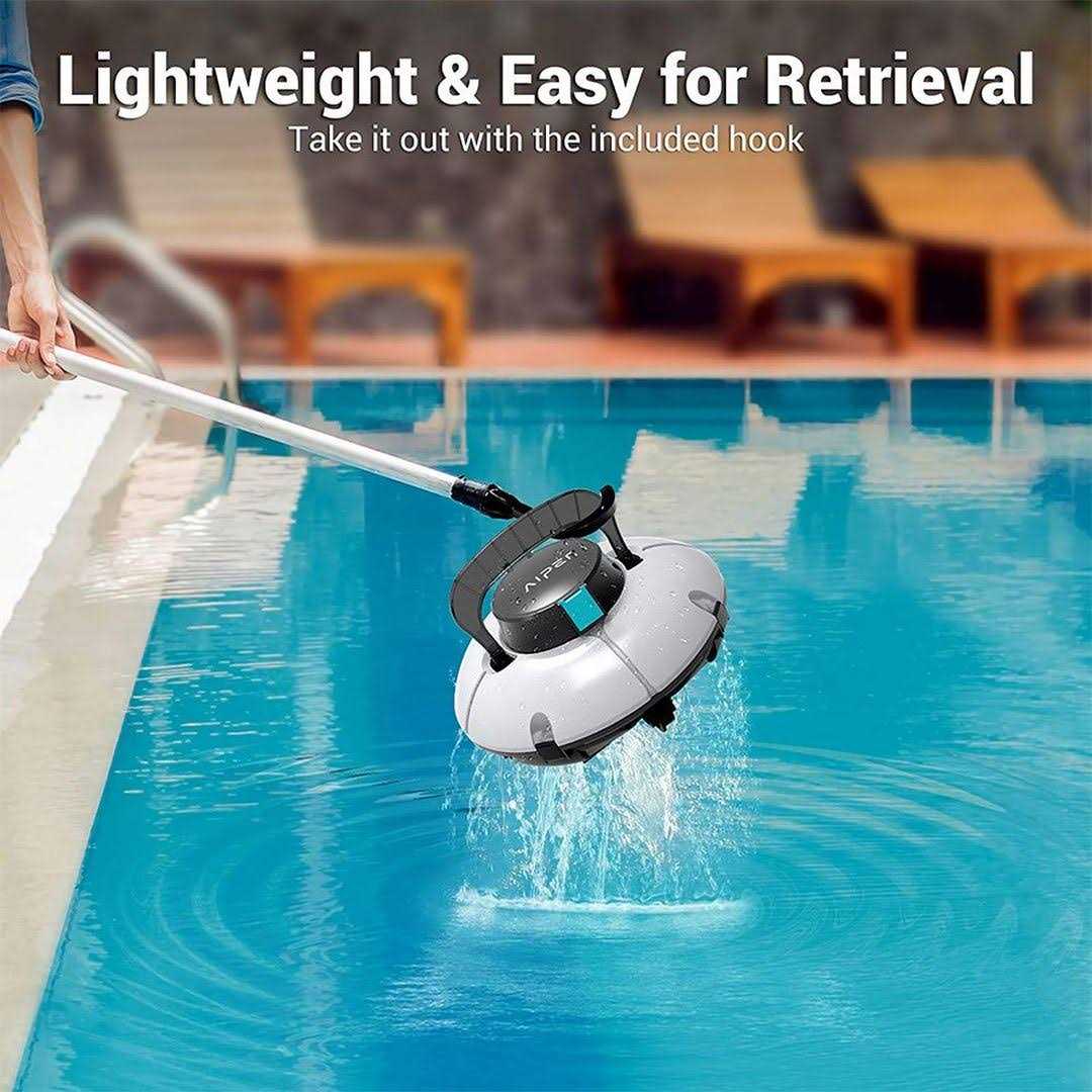 Aiper Seagull Plus Cordless Robotic Pool Cleaner, Pool Vacuum, Perfect for Above Ground Flat Pools up to 60Ft, Gray