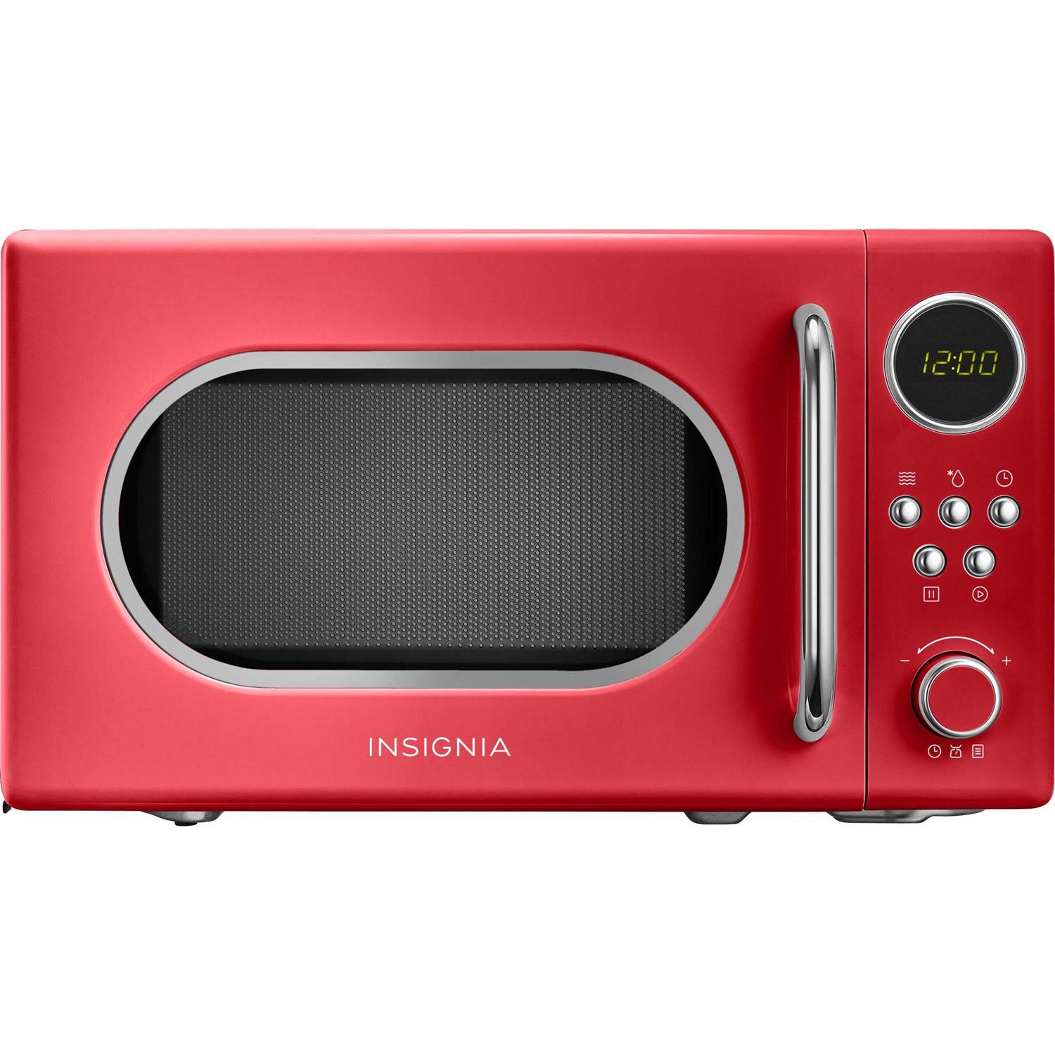 Insignia 0.7 Cu. Ft. Retro Compact Microwave
