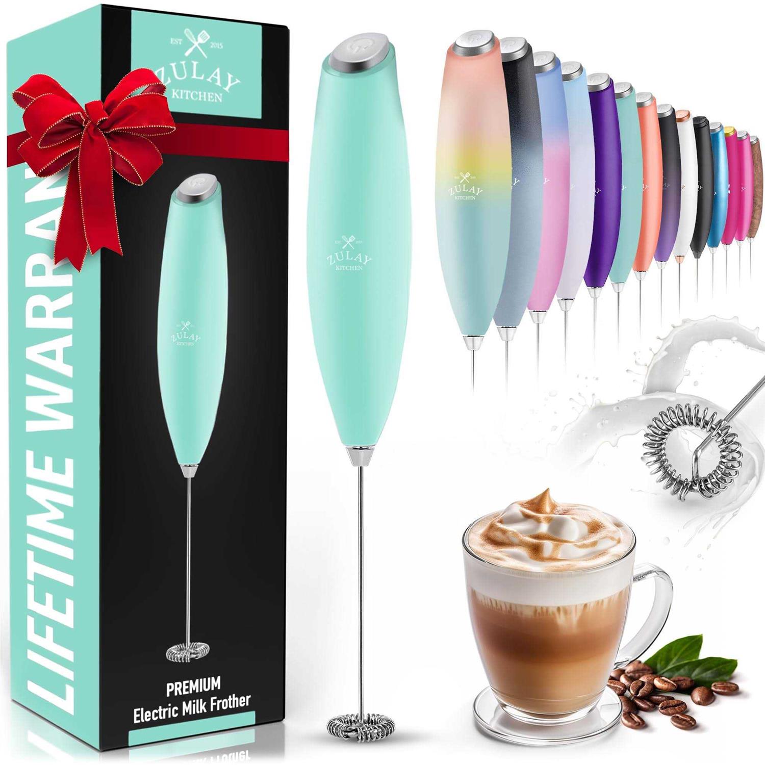 Zulay Kitchen Handheld Milk Frother