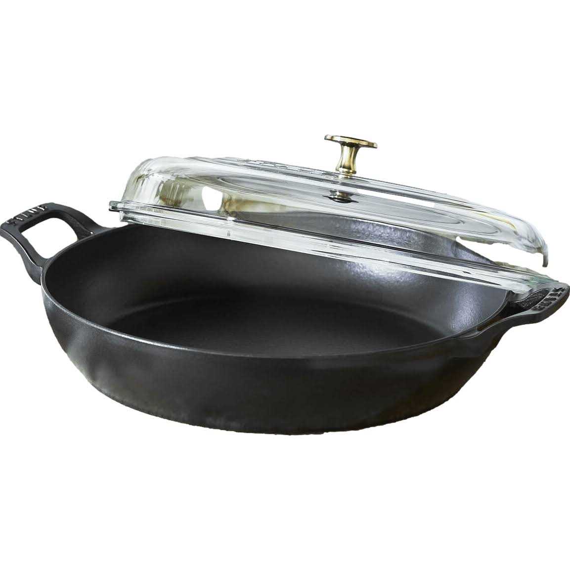Staub Cast Iron Braiser with Glass Lid