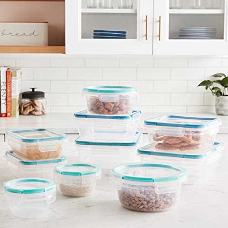 Snapware Total Solutions 20-Piece Plastic Food Storage Container Set