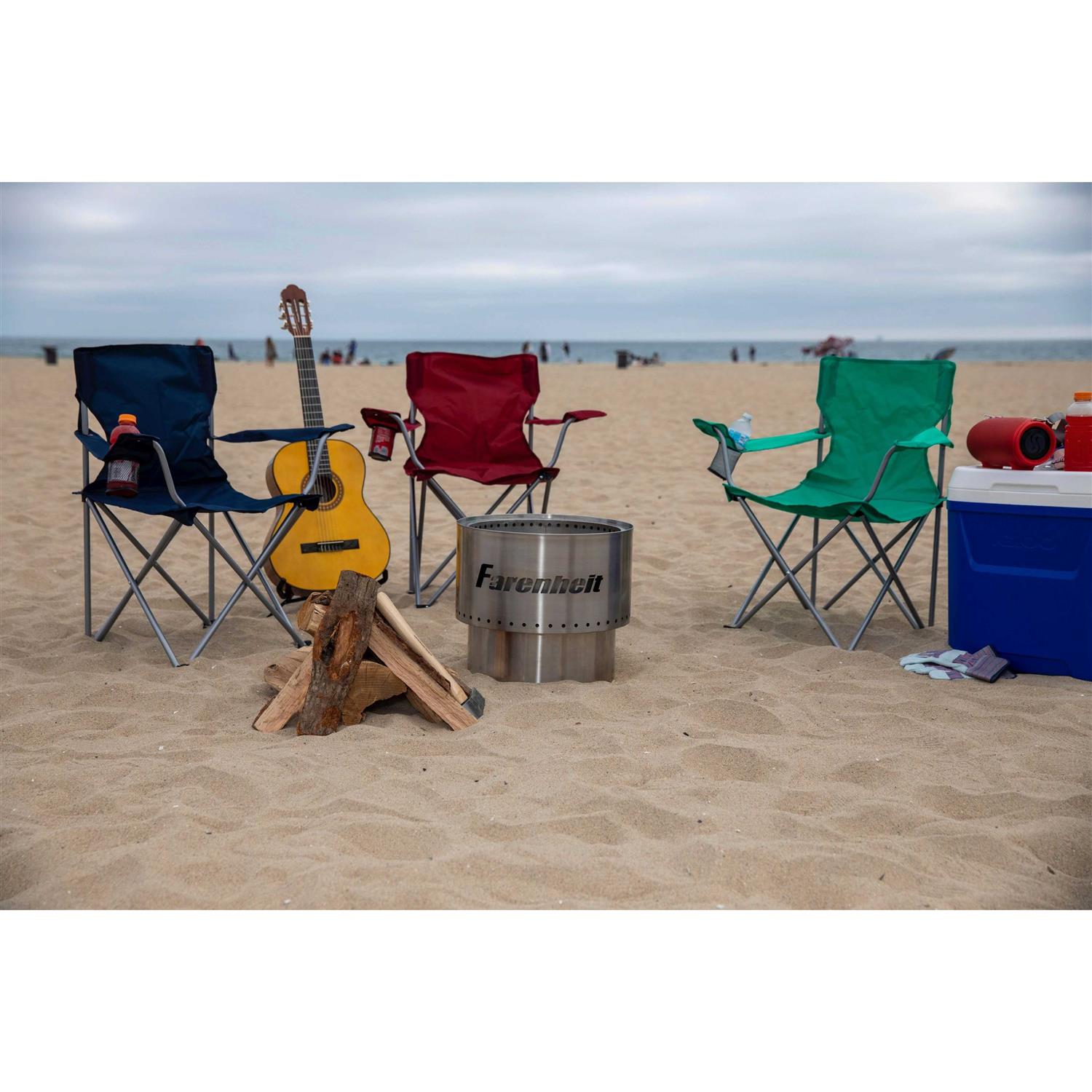 Farenheit Stainless Steel Portable Fire Pit