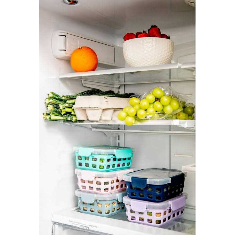 Ello Glass 3.4 Cup 27 Ounce Duraglass Food Storage Meal Prep Container Set