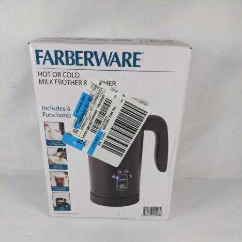 Farberware 10 oz Electric Milk Frother 4 in 1 Automatic Foam Maker