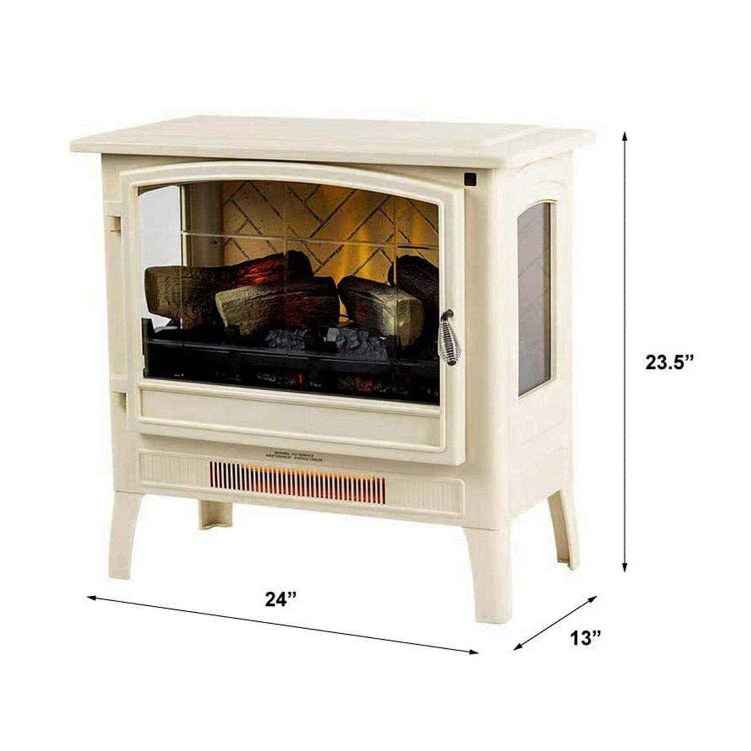 Country Living Infrared Freestanding Electric Fireplace Stove Heater