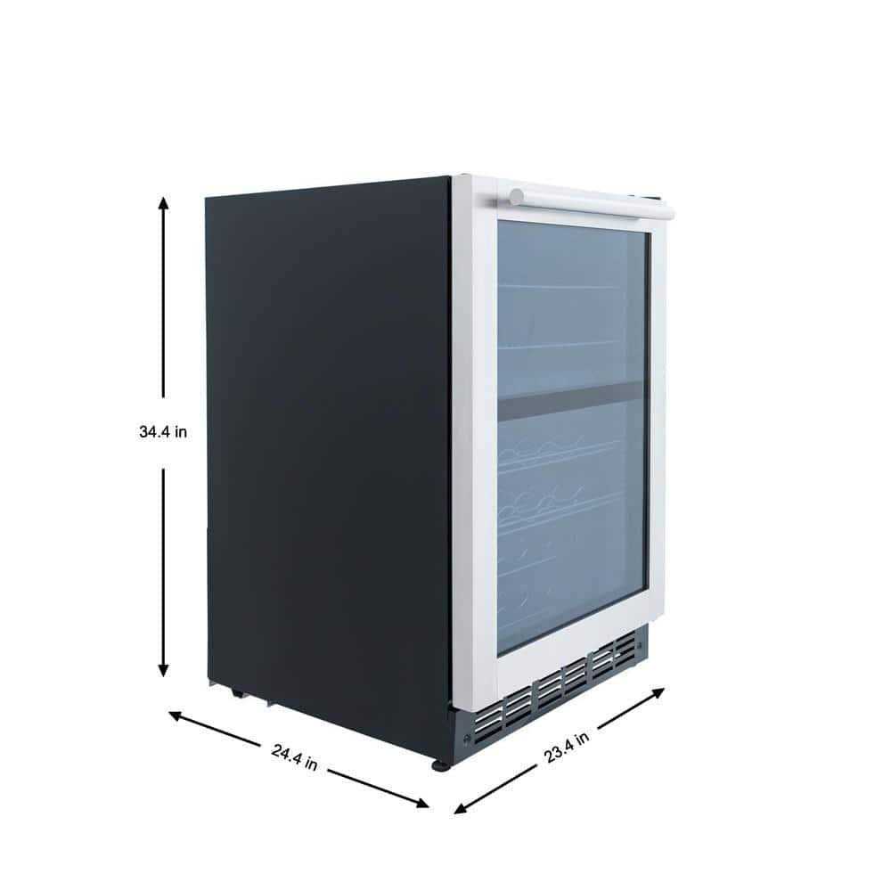 Magic Chef 44 Bottle Dual Zone Wine Cooler in Stainless