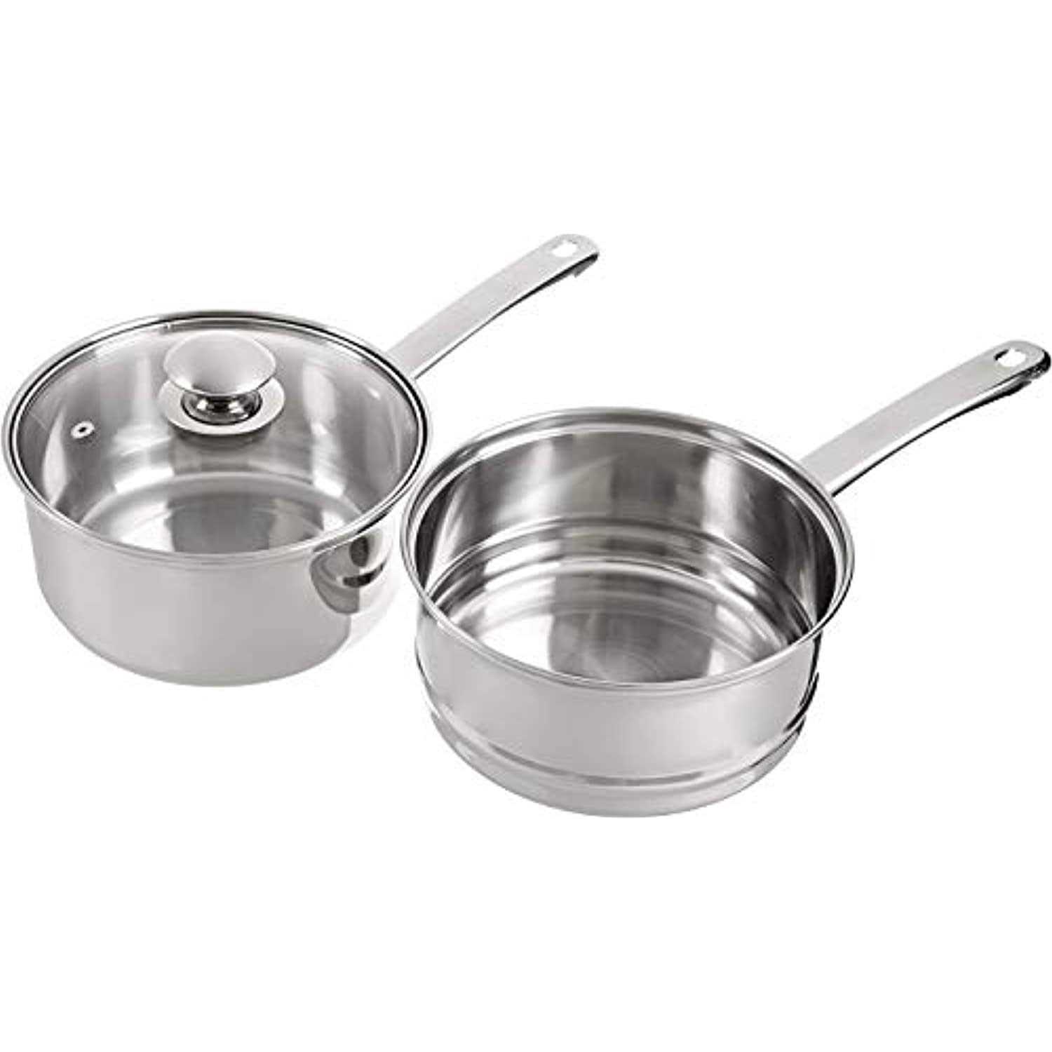 Cook Pro 3-Piece 2.5 Qt Stainless Steel Double Boiler with Lid 579