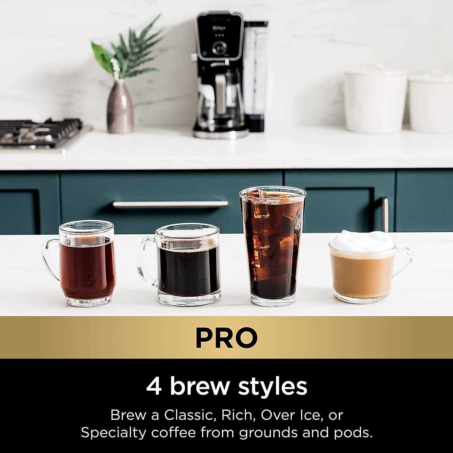 Ninja CFP307 DualBrew Pro Specialty Coffee System Single-Serve compatible with K-cups