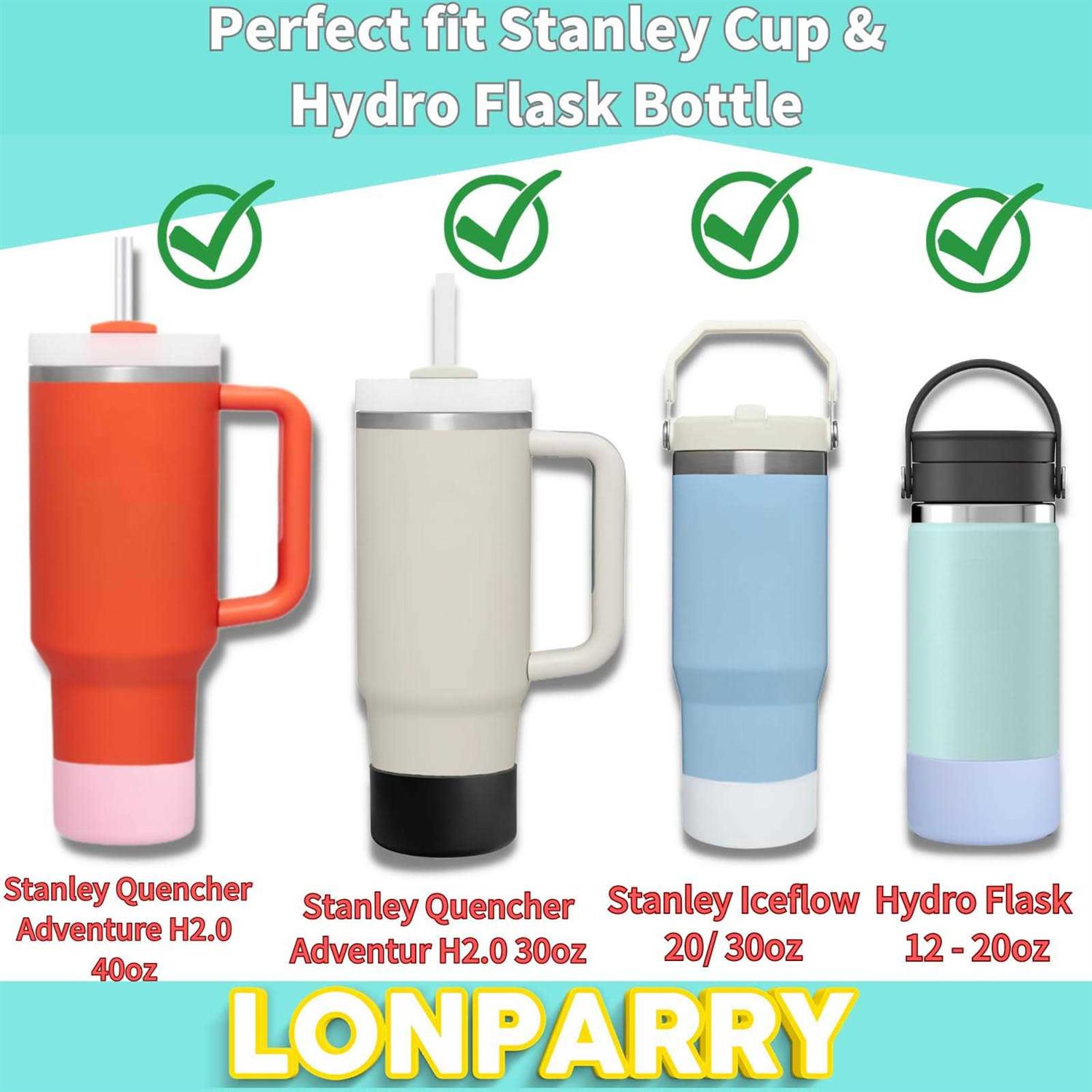LONPARRY 2-Pack Silicone Boot for Stanley 40 30 oz Quencher Adventure Tumbler