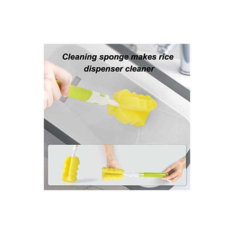 Cosyzone 25Lbs Rice Dispenser Large Grain Container Storage with Lid Measuring Cylinder Moisture Proof Household Cereal Dispenser Bucket for Kitchen