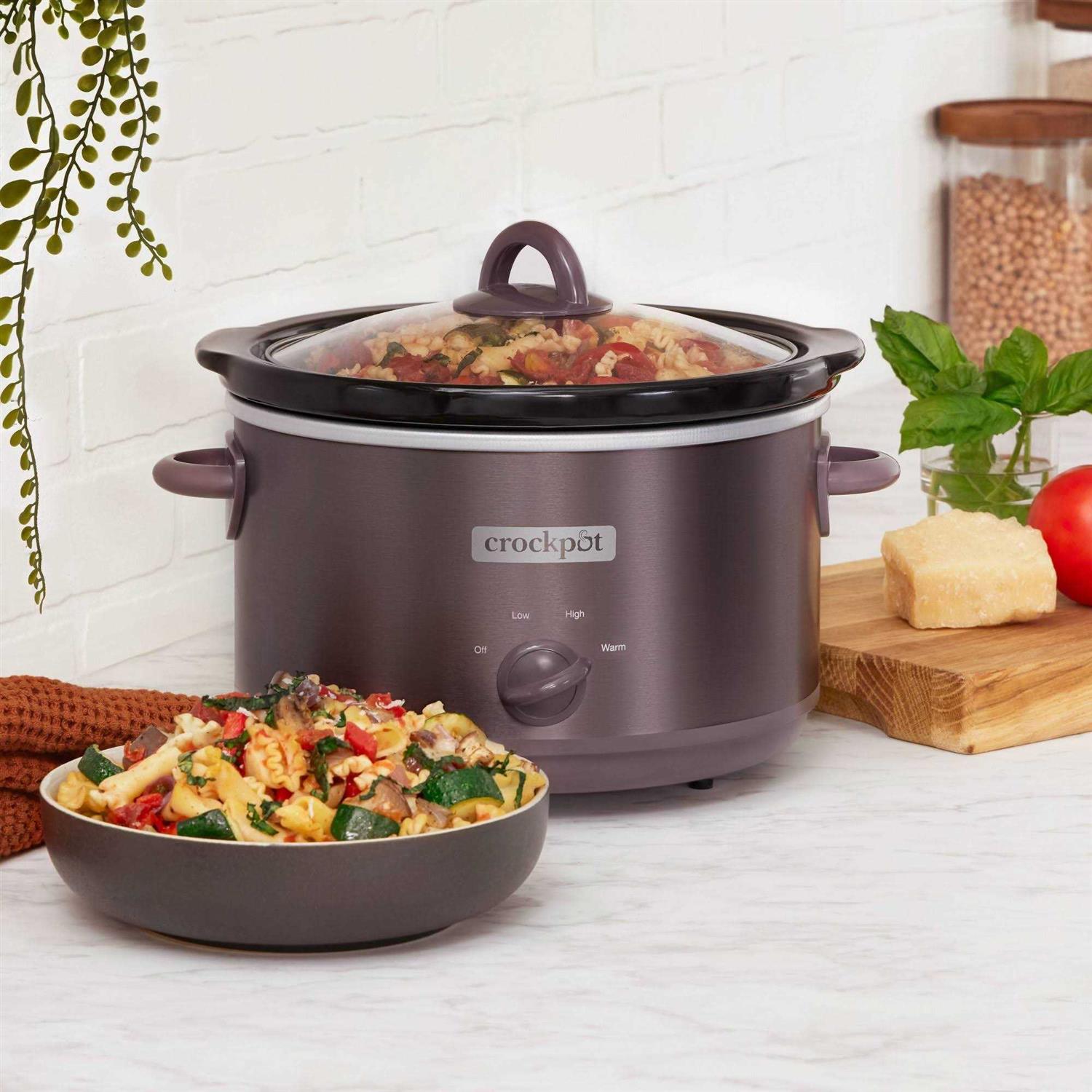 Crock-Pot 4.5-Quart Cafe Mocha Manual Slow Cooker