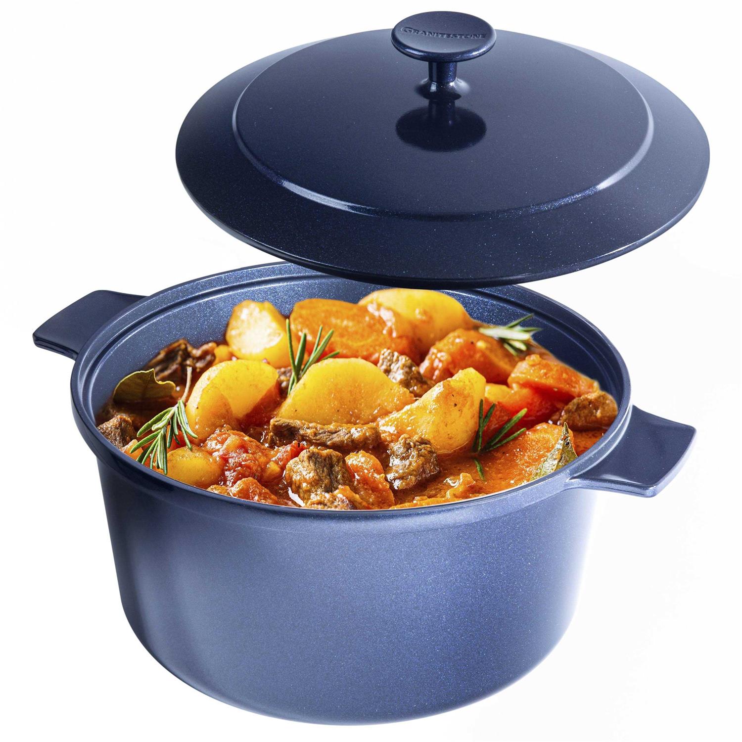 Granitestone Dutch Oven Nonstick Lightweight Dutch Oven Pot with Lid