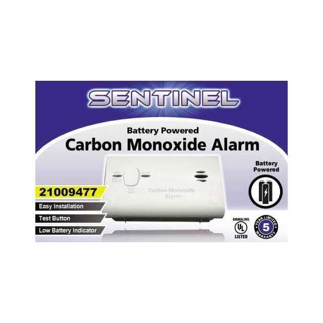 Sentinel Battery Operated Carbon Monoxide Detector 21025812