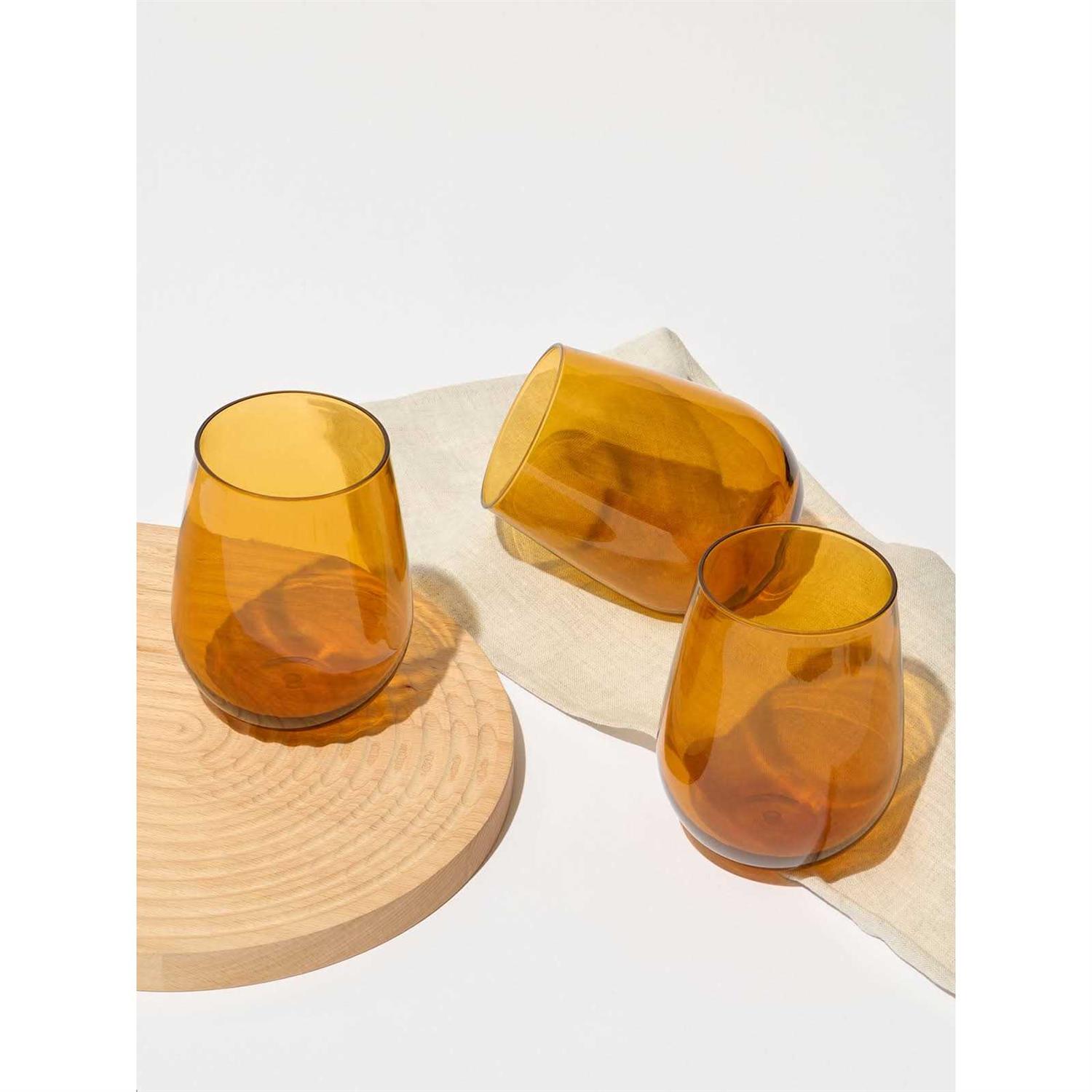 TOSSWARE RESERVE 16oz Stemless Wine Tritan Copolyester Glass