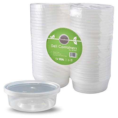 Durahome Deli Containers with Lids Food Storage Leakproof