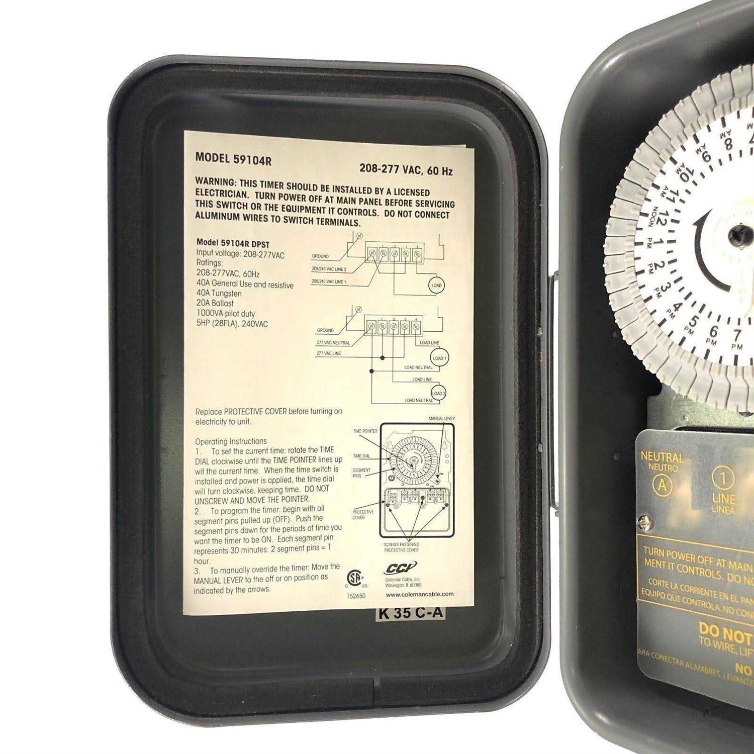 Woods 59104RWD Mechanical Timer