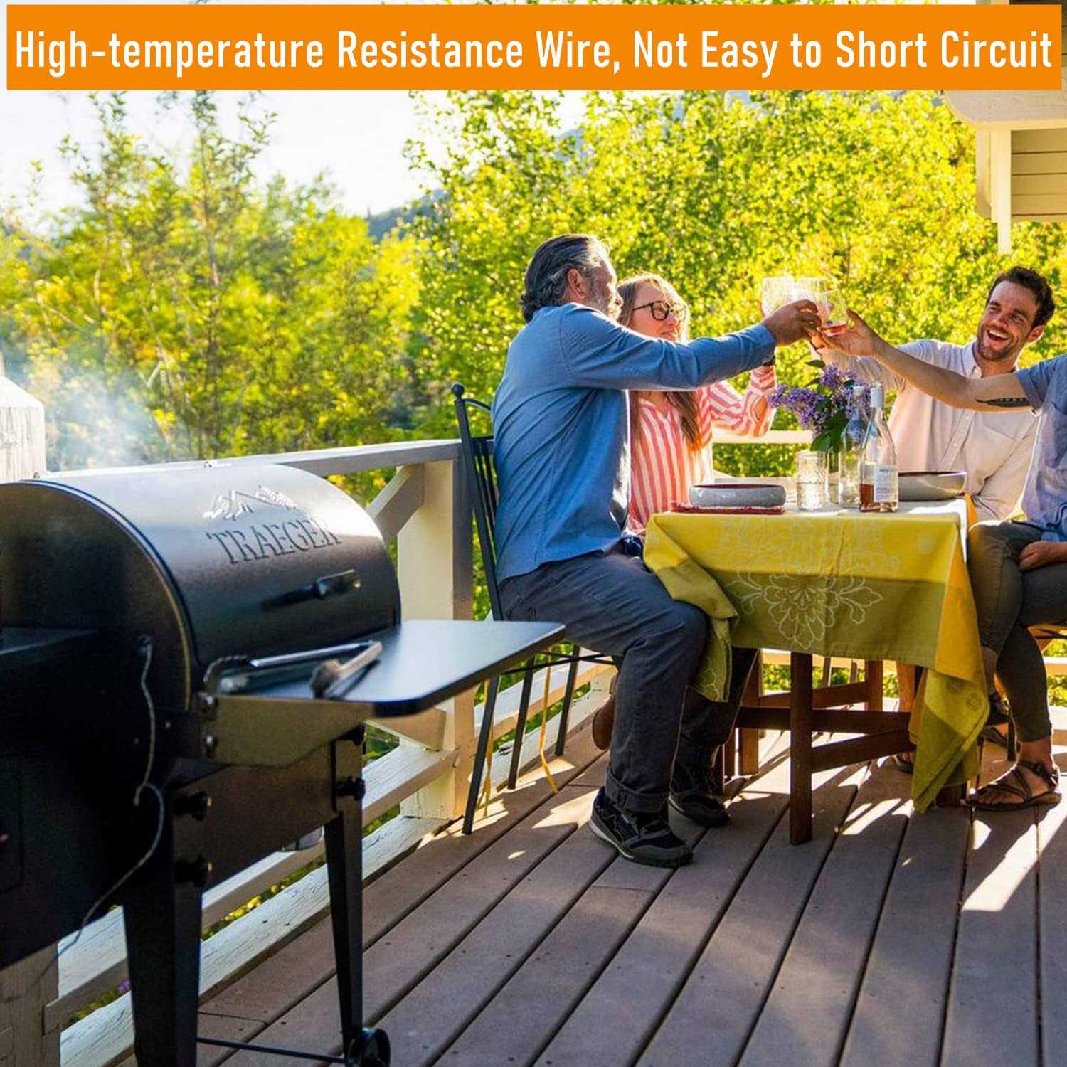 Upgraded Induction Fan Replacement Parts with High Temperature Resistant, Compatible with Traeger, Pit Boss, and Camp Chef Wood Pellet Grill Smokers