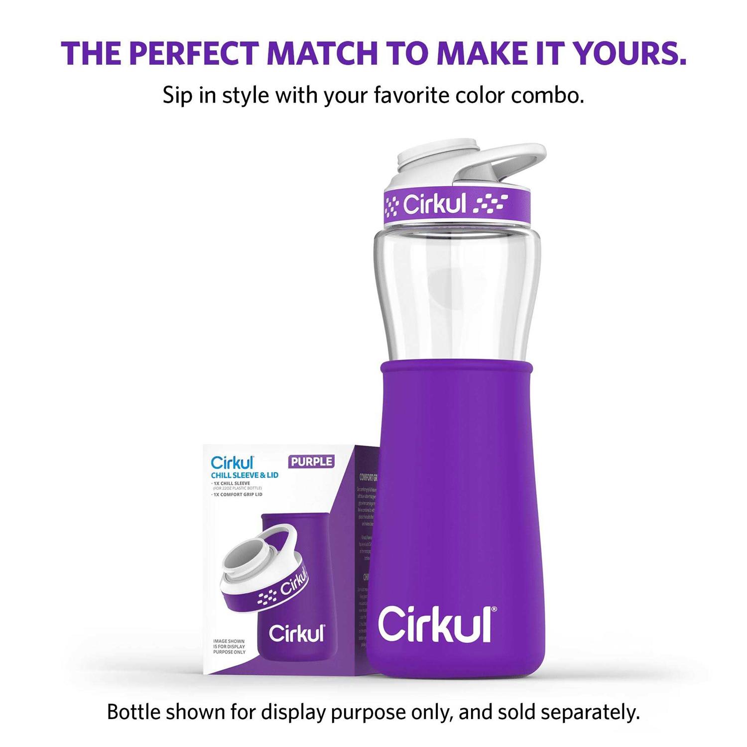 Cirkul Bottle Chill Sleeve & Comfort-Grip Lid