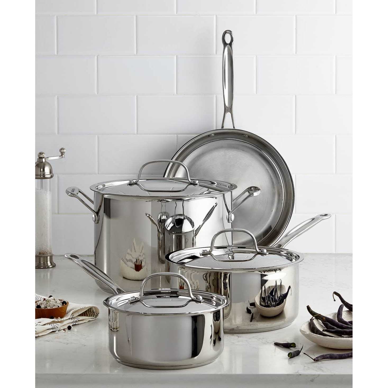 Cuisinart Chef’s Classic Stainless Steel 7 Piece Cookware Set