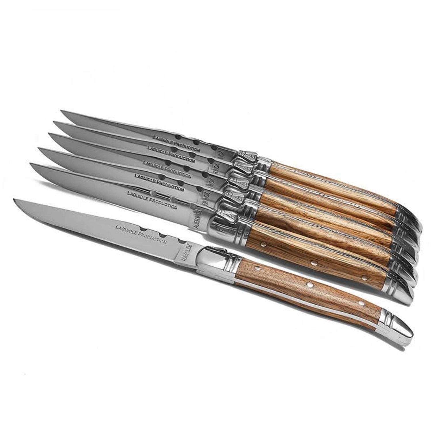 Laguiole Evolution Laguiole Tradition 6-Piece Steak Knife Set