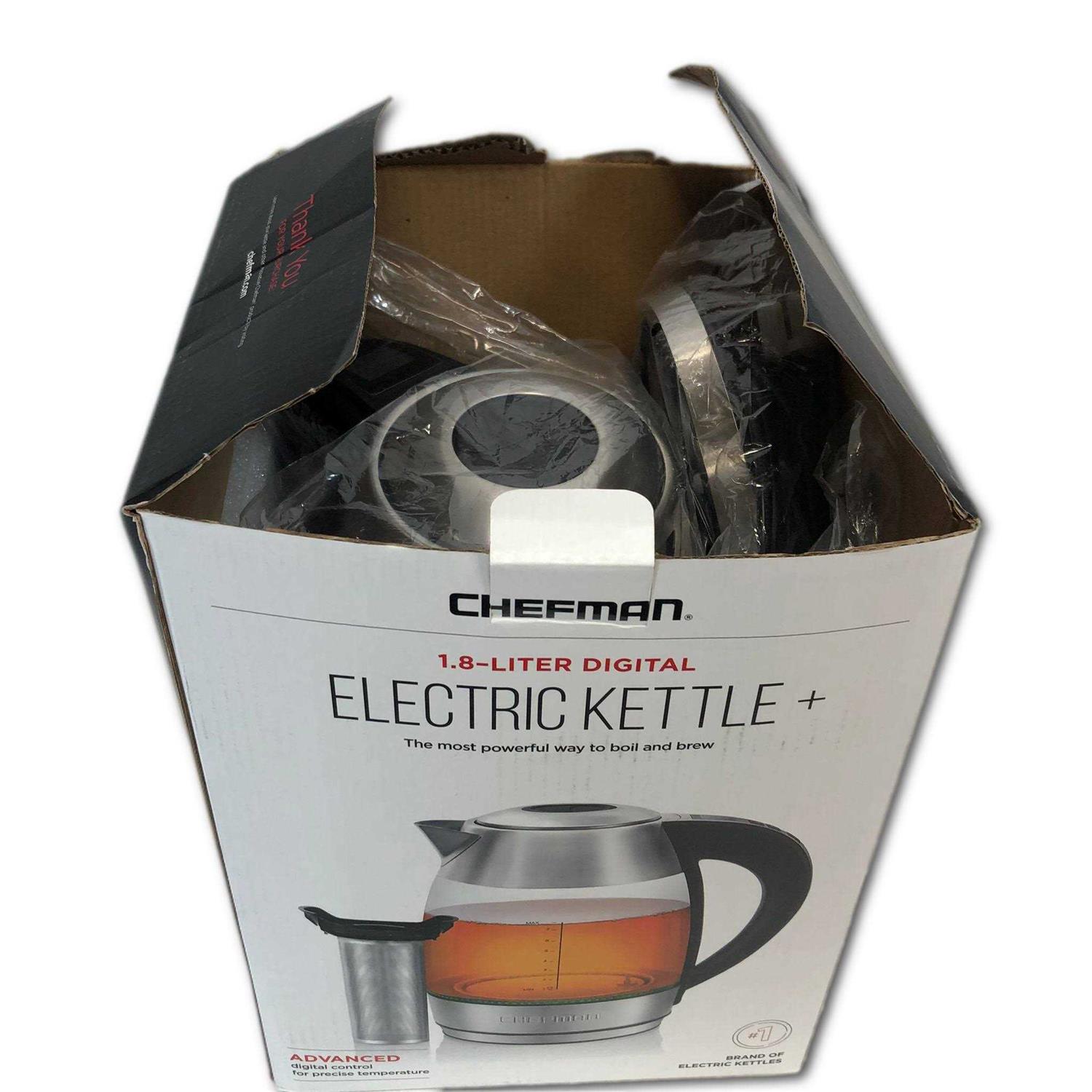 Chefman 1.8L Digital Electric Glass Kettle