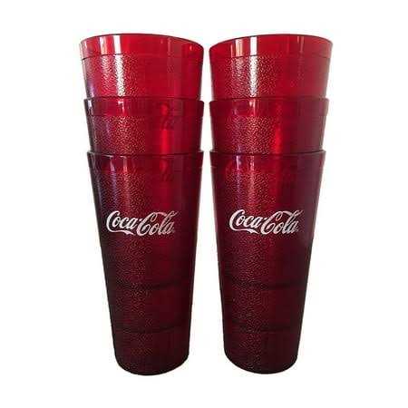 Coca-cola Cups Red Plastic Tumbler 32-Ounce Restaurant Grade