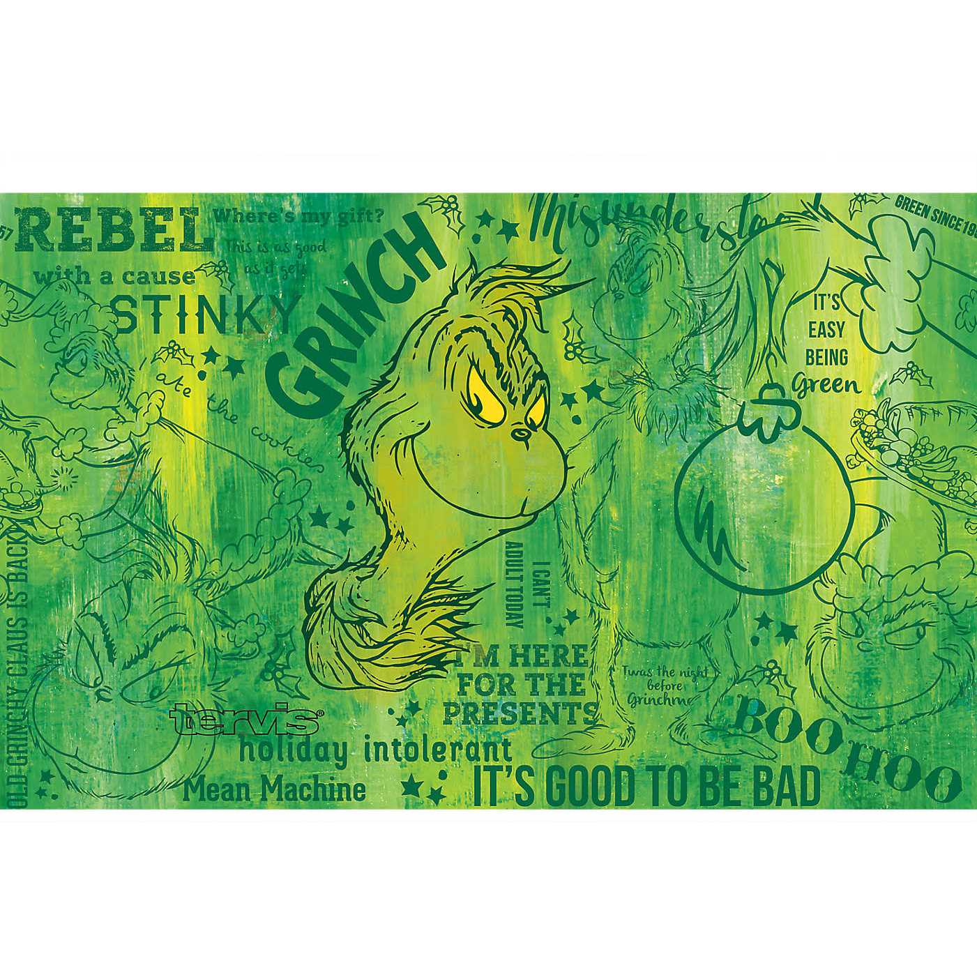 Tervis Triple Walled Dr. Seuss Grinch Green Christmas Insulated Tumbler Cup Keeps Drinks Cold & Hot