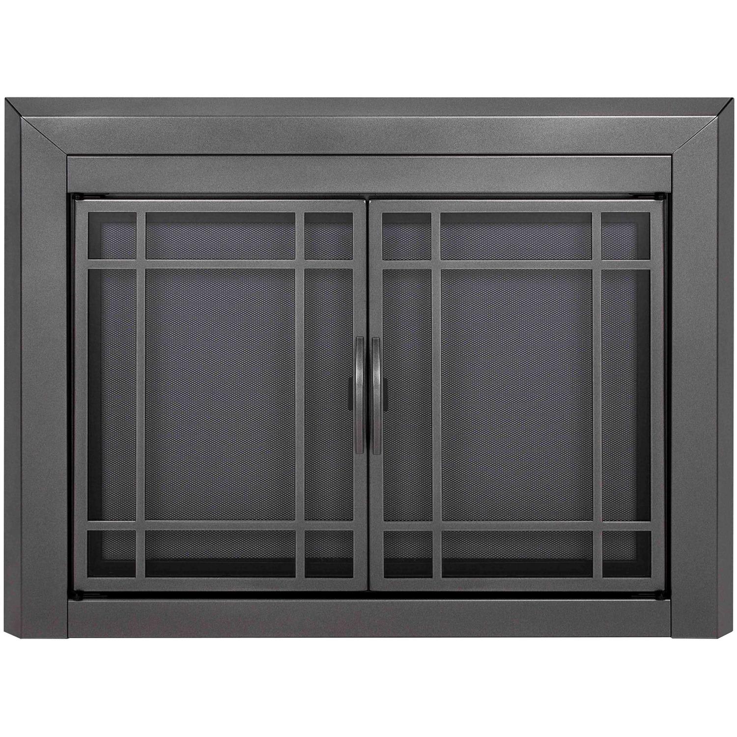 Pleasant Hearth Easton Glass Fireplace Doors