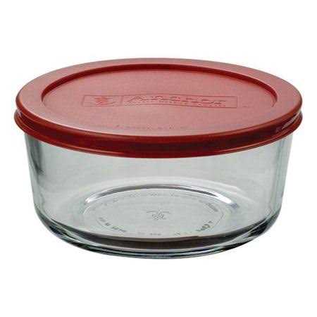Anchor 7 Cup Glass Storage Round