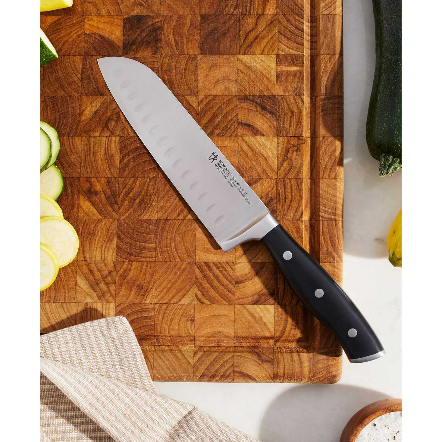Henckels Forged Accent Hollow Edge Santoku Knife
