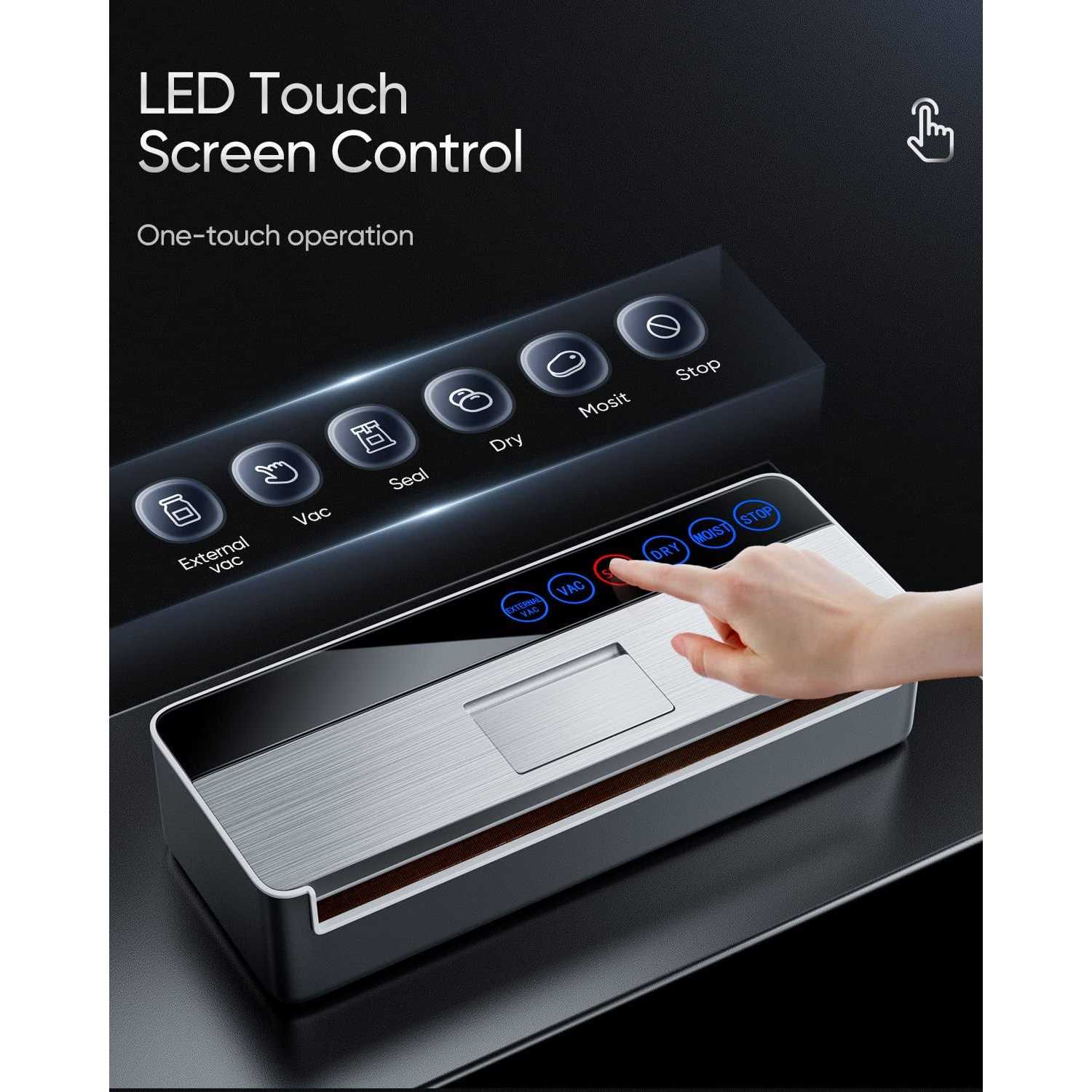 vsdk Vacuum Sealer Machine Full Automatic Food Sealer Vacuum sealers bags for Food Air Sealing System for Food Sealer Dry