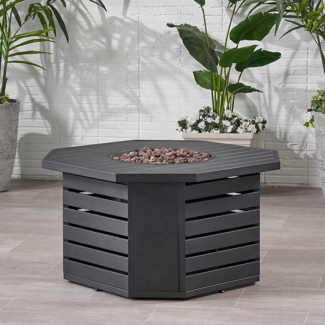 Freeport Park® Fernon Iron Propane Fire Pit