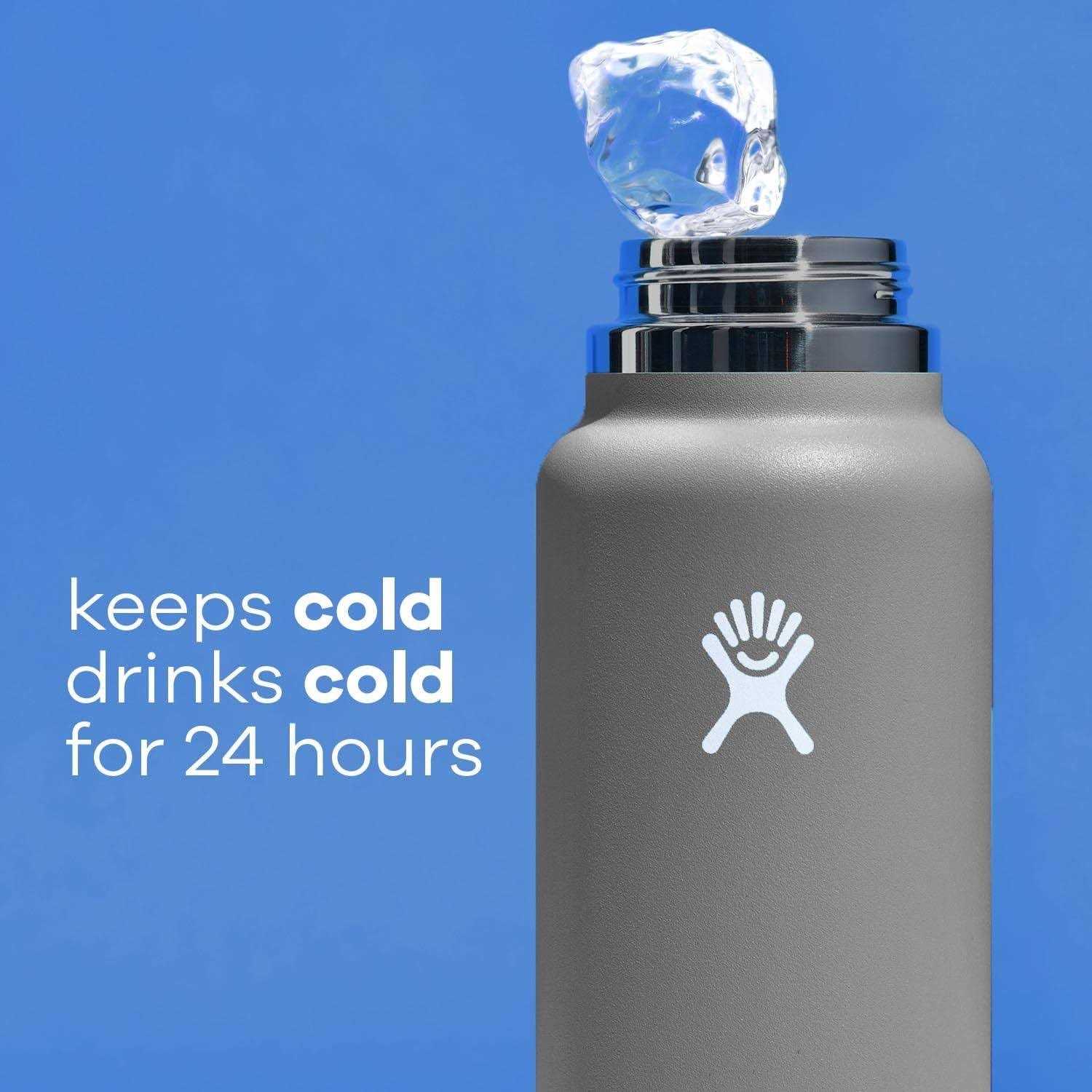 Hydro Flask Wide Mouth Bottle with Straw Lid