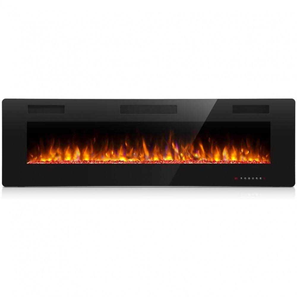 Antarctic Star 30 Inch Electric Fireplace in-Wall Recessed and Wall Mounted, Fireplace Heater and Linear Fireplace with Multicolor Flame