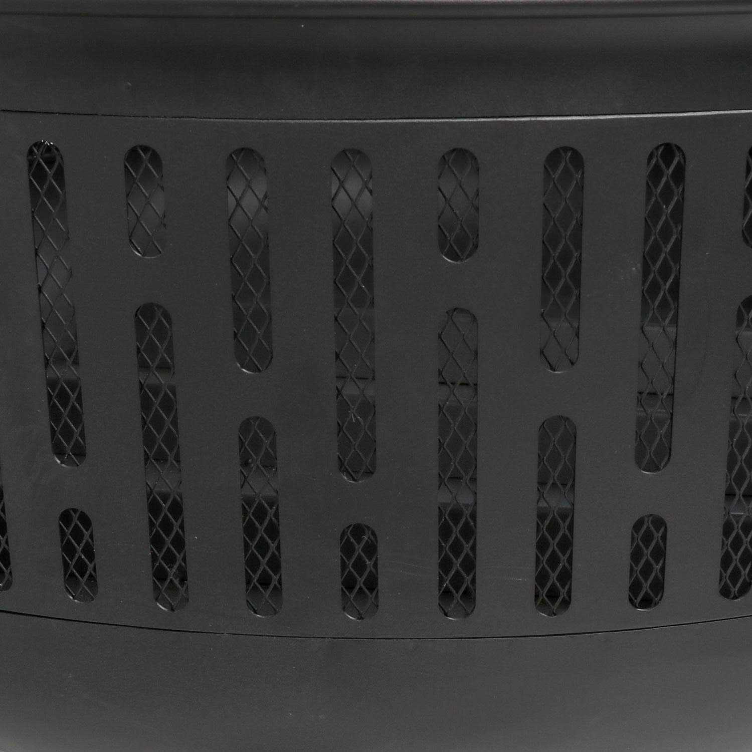 allen + roth 31.5-in W Black Steel Wood-Burning Fire Pit OFW604R